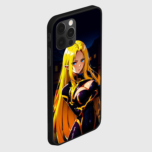 Чехол iPhone 12 Pro Max Альфа - Сад теней / 3D-Черный – фото 2
