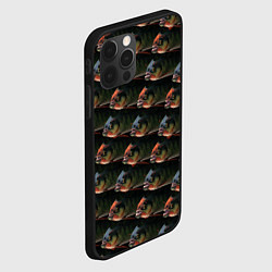 Чехол для iPhone 12 Pro Max Зубастые рыбы, цвет: 3D-черный — фото 2