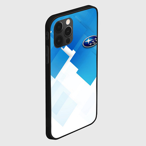 Чехол iPhone 12 Pro Max Subaru art / 3D-Черный – фото 2