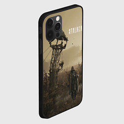 Чехол для iPhone 12 Pro Max STALKER трое у вышки, цвет: 3D-черный — фото 2