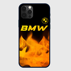 Чехол для iPhone 12 Pro Max BMW - gold gradient посередине, цвет: 3D-черный