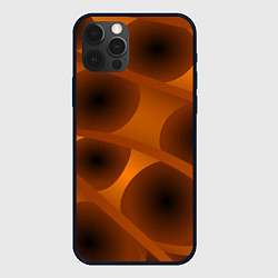 Чехол для iPhone 12 Pro Max Шоколадные овалы, цвет: 3D-черный