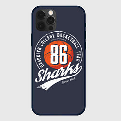Чехол для iPhone 12 Pro Max Basketball sharks, цвет: 3D-черный