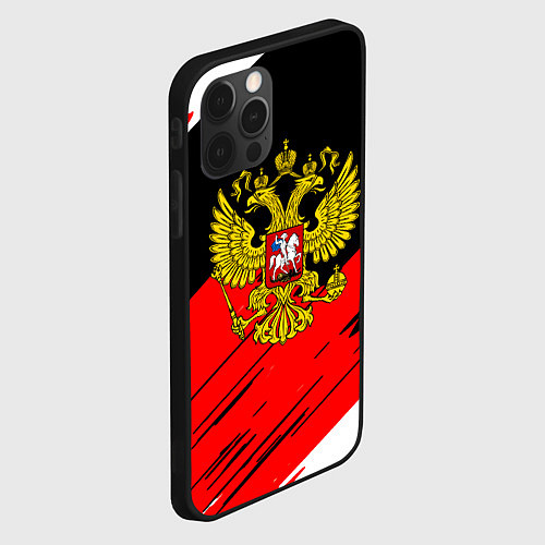 Чехол iPhone 12 Pro Max Рерб РФ краски / 3D-Черный – фото 2