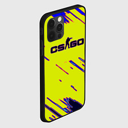 Чехол для iPhone 12 Pro Max Counter strike neon yellow, цвет: 3D-черный — фото 2