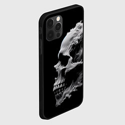 Чехол для iPhone 12 Pro Max Дымный череп, цвет: 3D-черный — фото 2