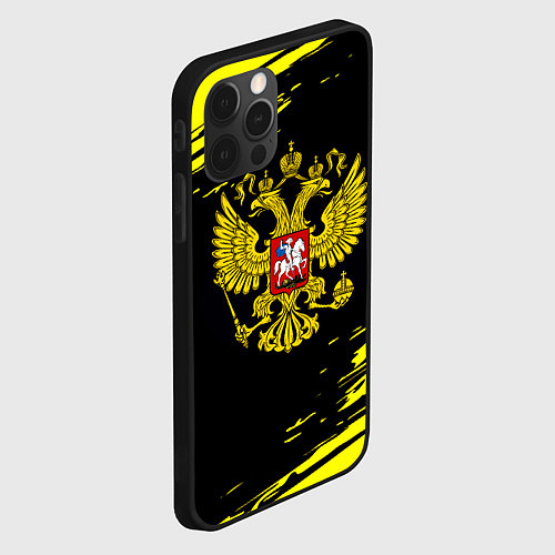 Чехол iPhone 12 Pro Max Имперская Россия герб / 3D-Черный – фото 2