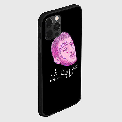 Чехол iPhone 12 Pro Max Lil Peep rip 21 / 3D-Черный – фото 2