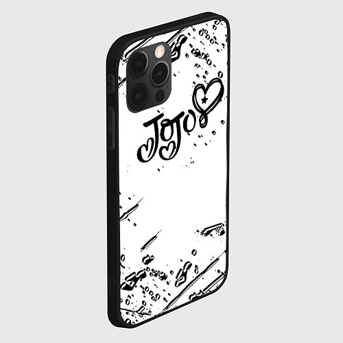 Чехол iPhone 12 Pro Max JoJos Bizarre splash love anime / 3D-Черный – фото 2