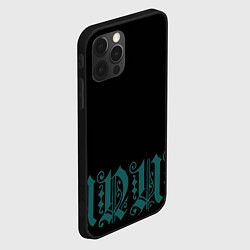 Чехол для iPhone 12 Pro Max Узоры на чёрном фоне, цвет: 3D-черный — фото 2