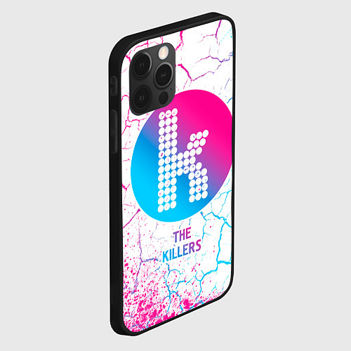 Чехол iPhone 12 Pro Max The Killers neon gradient style / 3D-Черный – фото 2