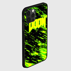 Чехол для iPhone 12 Pro Max Doom огенное лого кислотное, цвет: 3D-черный — фото 2