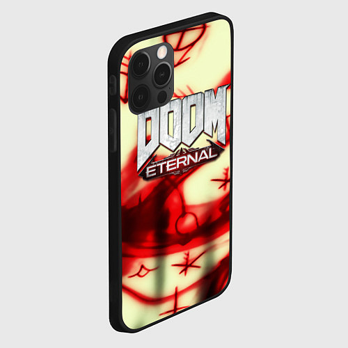 Чехол iPhone 12 Pro Max Doom Eteranal символы марса / 3D-Черный – фото 2