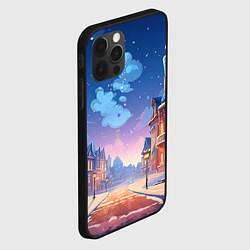 Чехол для iPhone 12 Pro Max Новогодний город, цвет: 3D-черный — фото 2