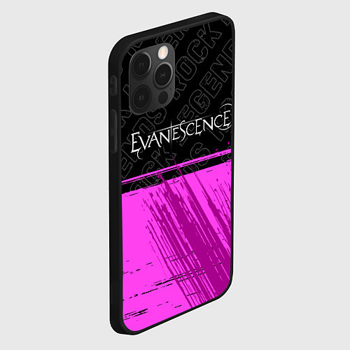 Чехол iPhone 12 Pro Max Evanescence rock legends посередине / 3D-Черный – фото 2