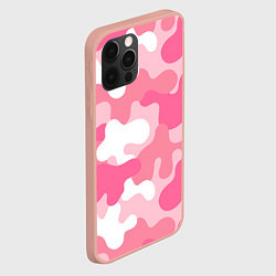 Чехол для iPhone 12 Pro Max Камуфляж розовый, цвет: 3D-светло-розовый — фото 2