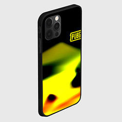 Чехол для iPhone 12 Pro Max PUBG gold abstraction steel geometry, цвет: 3D-черный — фото 2