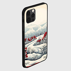 Чехол для iPhone 12 Pro Max Зимнее чудо, цвет: 3D-черный — фото 2