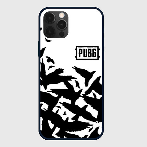 Чехол iPhone 12 Pro Max PUBG black birds / 3D-Черный – фото 1