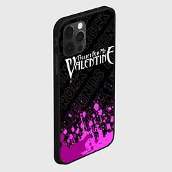 Чехол для iPhone 12 Pro Max Bullet For My Valentine rock legends посередине, цвет: 3D-черный — фото 2
