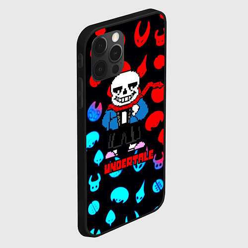 Чехол iPhone 12 Pro Max Undertale роглайк / 3D-Черный – фото 2