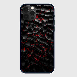Чехол iPhone 12 Pro Max Трещины черные