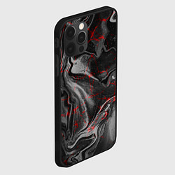 Чехол для iPhone 12 Pro Max Брызги краски и вода, цвет: 3D-черный — фото 2