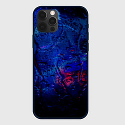 Чехол для iPhone 12 Pro Max Капли воды на стекле, цвет: 3D-черный