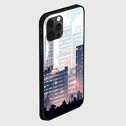 Чехол для iPhone 12 Pro Max Безмятежный город, цвет: 3D-черный — фото 2