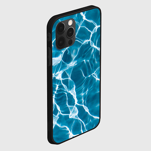 Чехол iPhone 12 Pro Max Кристально чистая вода / 3D-Черный – фото 2