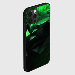 Чехол для iPhone 12 Pro Max Видение зеленого в абстракции, цвет: 3D-черный — фото 2