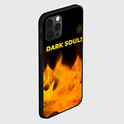 Чехол для iPhone 12 Pro Max Dark Souls - gold gradient посередине, цвет: 3D-черный — фото 2