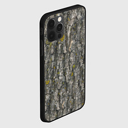 Чехол для iPhone 12 Pro Max Узор коры дерева, цвет: 3D-черный — фото 2
