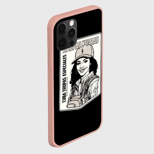 Чехол iPhone 12 Pro Max Avispas Negras - Кубинский спецназ / 3D-Светло-розовый – фото 2