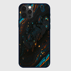 Чехол для iPhone 12 Pro Max Разводы на нефтяной луже, цвет: 3D-черный