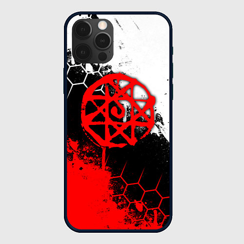 Чехол iPhone 12 Pro Max Печать Альфонса - стальной алхимик / 3D-Черный – фото 1