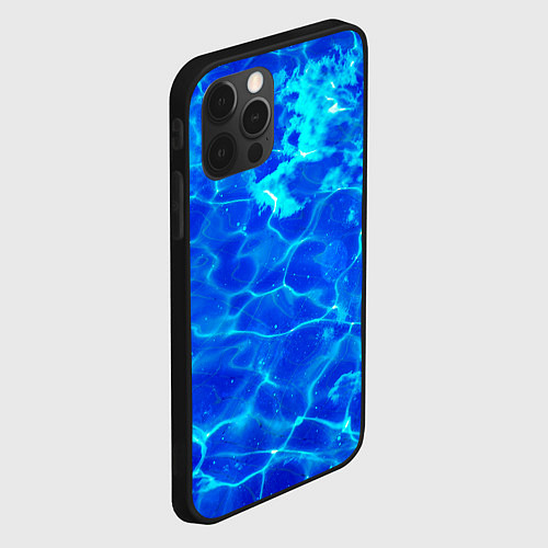 Чехол iPhone 12 Pro Max Чистая вода океаны / 3D-Черный – фото 2