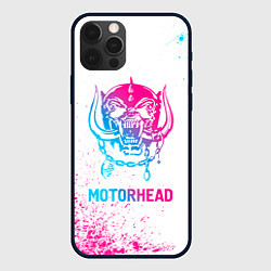 Чехол для iPhone 12 Pro Max Motorhead neon gradient style, цвет: 3D-черный