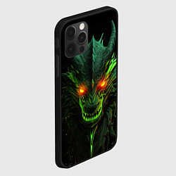Чехол для iPhone 12 Pro Max Дракон сверкающих елей, цвет: 3D-черный — фото 2