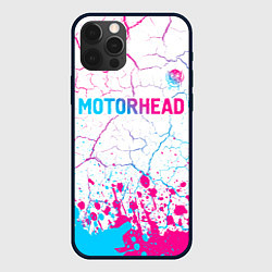 Чехол для iPhone 12 Pro Max Motorhead neon gradient style посередине, цвет: 3D-черный