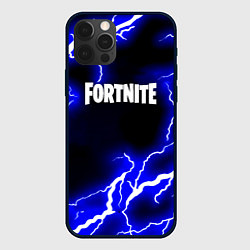 Чехол для iPhone 12 Pro Max Fortnite шторм молнии неон, цвет: 3D-черный