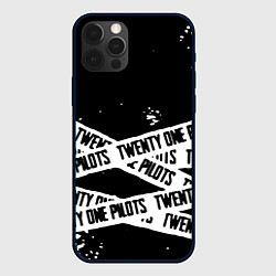 Чехол для iPhone 12 Pro Max Twenty one pilots краски, цвет: 3D-черный