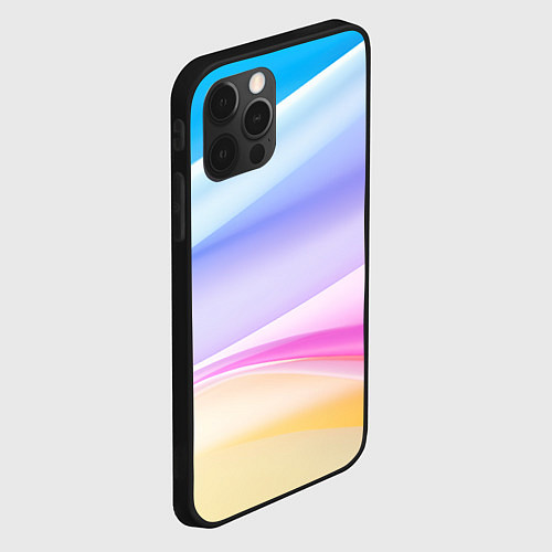 Чехол iPhone 12 Pro Max Нежная абстракция / 3D-Черный – фото 2