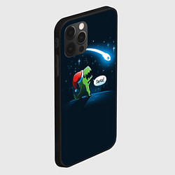 Чехол для iPhone 12 Pro Max Новогодний ти рекс, цвет: 3D-черный — фото 2