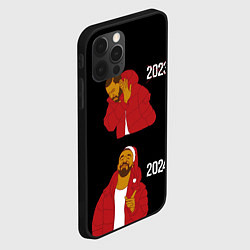 Чехол для iPhone 12 Pro Max Дрейк 2023-2024, цвет: 3D-черный — фото 2