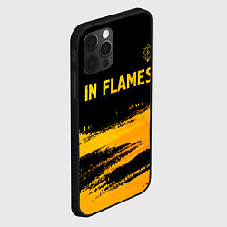 Чехол для iPhone 12 Pro Max In Flames - gold gradient посередине, цвет: 3D-черный — фото 2