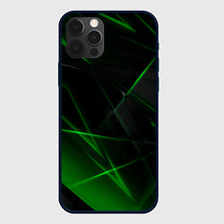 Чехол iPhone 12 Pro Max Зелёные узоры текстура