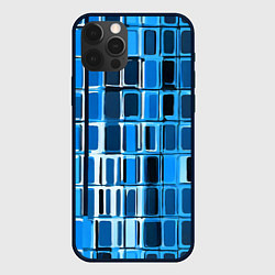 Чехол iPhone 12 Pro Max Синие прямоугольники