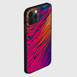 Чехол для iPhone 12 Pro Max Буйство красок акварелика, цвет: 3D-черный — фото 2