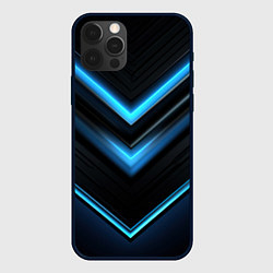 Чехол iPhone 12 Pro Max Галактическая абстракция синяя